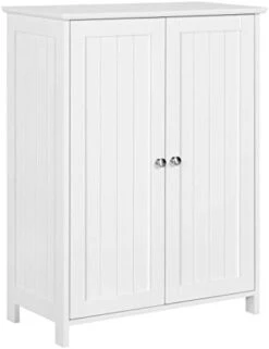 Topeakmart Bathroom Floor Cabinet Double Doors Free-Standing Storage Cabinet With Adjustable Shelves, Anti-toppling Design, Gray 11 Topeakmart Bathroom Floor Cabinet Double Doors Free-Standing Storage Cabinet With Adjustable Shelves, Anti-toppling Design, Gray -Best Furniture Store 31VCDPi16zL. AC