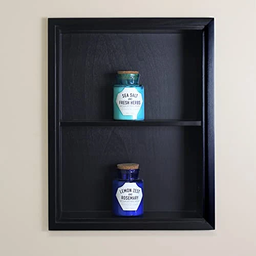 Fox Hollow Furnishings 14x18 Black Sloane Wall Niche W/Plain Back And 1 Shelf 2 Fox Hollow Furnishings 14x18 Black Sloane Wall Niche W/Plain Back And 1 Shelf - Image 2