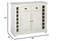 Progressive Furniture Willow Server, Distressed White -Best Furniture Store 31VxViPlTZL