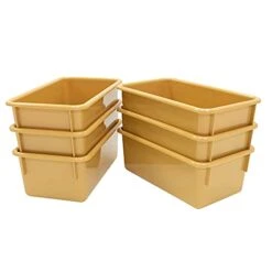 Angeles-ANG7052C Ultra Clear Bin Storage, Small Plastic Cubby Trays, Classroom Organization For Daycare/Preschool, Toddler Book Shelf Organizer For Kids Toys -Best Furniture Store 31WkA6TV1uL