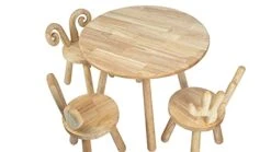 Wooden Toddler Chair, Naturally Finished Solid Hardwood,Kids Stool Chair, Handmade, For Playroom, Nursery, Preschool, Bedroom, Kindergarten Eating, Reading, Playing, Boys Girls Age 2+ (1, Sheep Horn) -Best Furniture Store 31XHipyQNhS