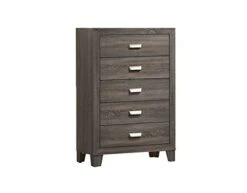 Furniture 6PC Queen Bed + Dresser + Mirror + 2 Nightstands + Chest, Gray -Best Furniture Store 31XLiJ8vTxL