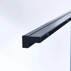 29.5" Dining Table Dinette Table For 2-4 People Tempered Glass Dining Room Table With Metal Legs, Square Kitchen Table For Dining Guest Reception Small Spaces, Black -Best Furniture Store 31XQMoXw6RL