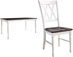 Crosley Furniture Shelby Dining Table, Expandable, Distressed White -Best Furniture Store 31XRAl2ZLPL. AC