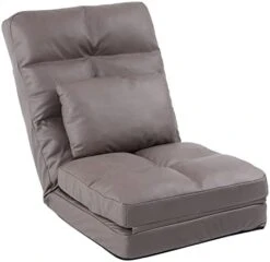 Urnodel Indoor Chaise Lounge Sofa, Floor Chair With Back Support For Adults, 14 Angle Adjustment Recliner Chair, Folding Floor Lounger With Pillow 8823(Blue) -Best Furniture Store 31XfnrR4tIL. AC