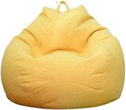 WAQIA Stuffed Animal Storage Bean Bag Chair Cover (No Filler) - Stuffable Zipper Beanbag Cover-Cotton Linen Memory Foam Beanbag Replacement Cover For Adults And Kids Without Filling -Best Furniture Store 31XnoWI4xEL. AC