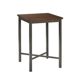 Home Styles Cabin Creek Bistro Table, Constructed From Hardwood Solids With A Chestnut Distressed Finish