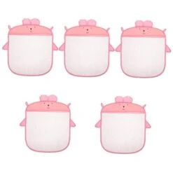 Kisangel 5pcs Toy Storage Bag Toy Organization Bags Polyester Pink Toy Baby Storage Bags
