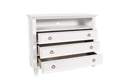 New Classic Furniture Tamarack TV/Media Chest, White -Best Furniture Store 31YmiQlovZL