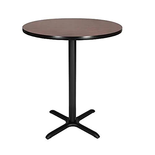 OEF Furnishings OEF Café Table, 30" Height, Grey Nebula/Black Frame 11 OEF Furnishings OEF Café Table, 30" Height, Grey Nebula/Black Frame - Image 11