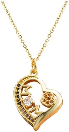 HYUIYYEAA Personalized Necklace For Women Love Necklace Brass Micro Inset Zircon Pendant Necklace Stone (A, One Size) 6 HYUIYYEAA Personalized Necklace For Women Love Necklace Brass Micro Inset Zircon Pendant Necklace Stone (A, One Size) - Image 6