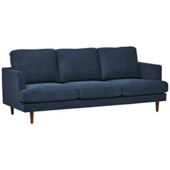 Amazon Brand – Rivet Goodwin Modern Sofa Couch, 88.6"W, Navy Blue