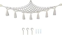 GRASARY Plush Toy Hammock Net Wall Hanging Toy Storage Hammock Network Storage Elastic Durable Non-breakable 1 Set With Light M -Best Furniture Store 31a6rUOIdBL. AC
