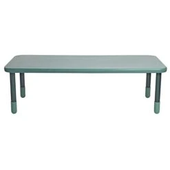 Angeles Baseline 72"x30" Rect. Table, Homeschool/Playroom Furniture, Kids Activity Table For Preschool/Classroom Learning, 22" Legs, Teal Grn.