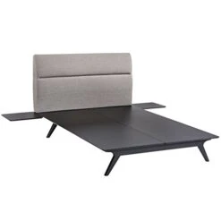 Addison Mid-Century Modern Platform Queen Size Bed And Two Nightstands In Black Gray 24 Addison Mid-Century Modern Platform Queen Size Bed And Two Nightstands In Black Gray -Best Furniture Store 31avGtgvn5L