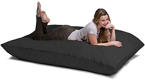 Jaxx Pillow Saxx 5.5-Foot - Huge Bean Bag Floor Pillow And Lounger, Charcoal 7 Jaxx Pillow Saxx 5.5-Foot - Huge Bean Bag Floor Pillow And Lounger, Charcoal - Image 7