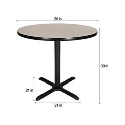 OEF Furnishings OEF Café Table, 30" Height, Grey Nebula/Black Frame 19 OEF Furnishings OEF Café Table, 30" Height, Grey Nebula/Black Frame -Best Furniture Store 31b4xV8uJaS