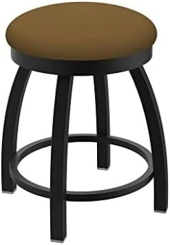 Misha Swivel Vanity Stool, 18" Seat Height, Black Vinyl -Best Furniture Store 31bayAUbDL. AC
