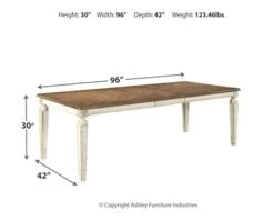 Signature Design By Ashley Realyn Dining Room Table, 0 -Best Furniture Store 31biaYYMyyL