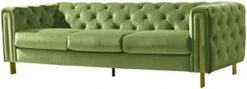 Acanva Collection Chesterfield Vintage Tufted Velvet Living Room Sofa, Couch, Mint Green 11 Acanva Collection Chesterfield Vintage Tufted Velvet Living Room Sofa, Couch, Mint Green -Best Furniture Store 31cFXMkZLHL. AC