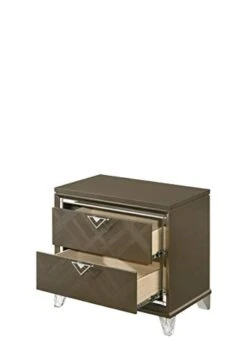 Acme Skylar Nightstand, Dark Champagne 25323 -Best Furniture Store 31ccYGxFP6L