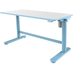 CRITTER SITTERS 20-in. Electric Blue Stand Or Sit Desk For Children With Adjustable Height,Blue, White,CSDESK-BLU