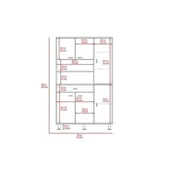 Boahaus Orange Pantry (White) -Best Furniture Store 31d6sWJgmfL