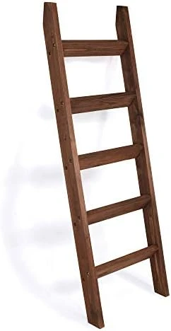 Blanket Ladder 5 Ft. Premium Wood Rustic Decorative Quilt Ladder. Pure White Vintage Wooden Decor. Blankets Holder Rack 8 Blanket Ladder 5 Ft. Premium Wood Rustic Decorative Quilt Ladder. Pure White Vintage Wooden Decor. Blankets Holder Rack - Image 8