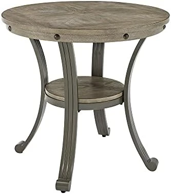 Powell Furniture Franklin Side Table, Small, Brown 7 Powell Furniture Franklin Side Table, Small, Brown - Image 7