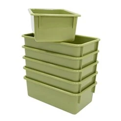 Angeles-ANG7052C Ultra Clear Bin Storage, Small Plastic Cubby Trays, Classroom Organization For Daycare/Preschool, Toddler Book Shelf Organizer For Kids Toys -Best Furniture Store 31eHRV6tAWL