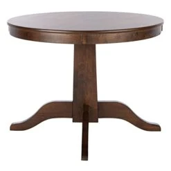 Safavieh Home Collection Sergio Rustic Café Brown Round Dining Table -Best Furniture Store 31ezsejy6lL
