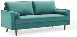 Modway Valour Performance Velvet Upholstered Tufted Sofa, Mint -Best Furniture Store 31fnlRirvBL. AC