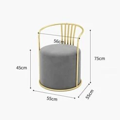 DBHCXD Nordic Reception Chairs, Clothing Stores, Leisure Small Sofas (Color : Black, Size : 1)