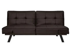Pearington Leather Convertible Transforms To Sofa, Couch, Lounger, Bed-Durable Metal Frame And Legs, Java Futon,