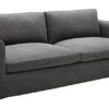 Amazon Brand – Stone & Beam Faraday Down-Filled Casual Slipcovered Sofa, 89"W, Charcoal Grey
