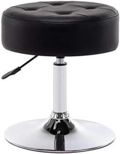 Duhome PU Leather Vanity Stool Makeup Stool Vanity Chair Height Adjustable Swivel Stool Round Ottoman White -Best Furniture Store 31gVgi8lwFL. AC