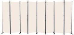 CHOSENM Room Divider, 4 Panel Folding Privacy Screens With Wider Support Feet, 6 Ft Portable Room Partition For Room Separator, 88" W X 71" H, Black -Best Furniture Store 31gWsDRKaCL. AC