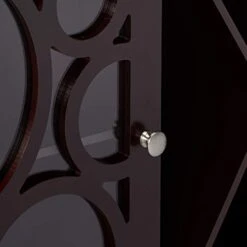 Kings Brand Jamestown Wood Buffet Server Storage Sideboard Wine Cabinet, Cherry -Best Furniture Store 31gcb7Xy1WL