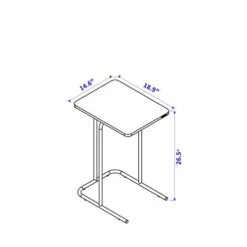 SOFSYS Snack Side Table 437, Oak/Black -Best Furniture Store 31gqYs1JYhL