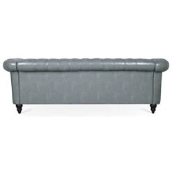 QHITTY Accent Large Sofa, Chesterfield Couch 3 Seater Modern Leather Couch Upholstered Sofa With Tufted Back For Living Room Furniture (Grey) 20 QHITTY Accent Large Sofa, Chesterfield Couch 3 Seater Modern Leather Couch Upholstered Sofa With Tufted Back For Living Room Furniture (Grey) -Best Furniture Store 31hS6p1oVcL