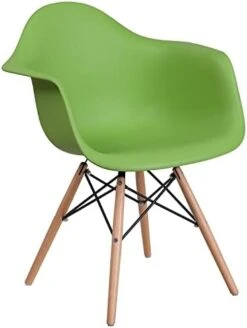 Flash Furniture Alonza Series Navy Plastic Chair With Wooden Legs -Best Furniture Store 31ijZjYC uL. AC