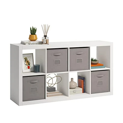 Sauder Stow-Away 8-Cube Organizer, White Finish 2 Sauder Stow-Away 8-Cube Organizer, White Finish - Image 2