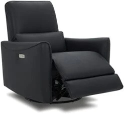 CHITA Power Recliner Swivel Glider, Upholstered Faux Leather Living Room Reclining Sofa Chair With Lumbar Support, Cognac Brown 19 CHITA Power Recliner Swivel Glider, Upholstered Faux Leather Living Room Reclining Sofa Chair With Lumbar Support, Cognac Brown -Best Furniture Store 31jEF8uBWsL. AC