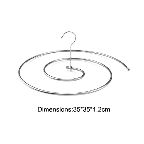 GEEKLLS Shoe Rack Organizer Circular Spiral Quilt Airing Rack Of Stainless Steel Blanket Hanger (Color : White) 2 GEEKLLS Shoe Rack Organizer Circular Spiral Quilt Airing Rack Of Stainless Steel Blanket Hanger (Color : White) - Image 2