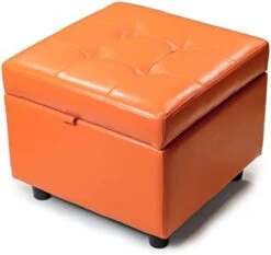 H&B Luxuries Tufted Leather Square Flip Top Storage Ottoman Cube Foot Rest (Black) 25 H&B Luxuries Tufted Leather Square Flip Top Storage Ottoman Cube Foot Rest (Black) -Best Furniture Store 31ksSmID07L. AC