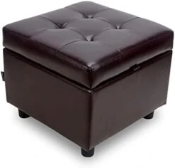 H&B Luxuries Tufted Leather Square Flip Top Storage Ottoman Cube Foot Rest (Black) 20 H&B Luxuries Tufted Leather Square Flip Top Storage Ottoman Cube Foot Rest (Black) -Best Furniture Store 31ldw6dMlWL. AC
