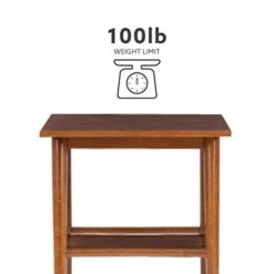 Linon Walnut Melissa Mid-Century End Table, Large 7 Linon Walnut Melissa Mid-Century End Table, Large -Best Furniture Store 31lnxuWwiSL
