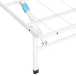Foldable Metal Platform Bed Frame With Tool Free Setup, 14 Inches High, Queen, White 12 Foldable Metal Platform Bed Frame With Tool Free Setup, 14 Inches High, Queen, White -Best Furniture Store 31lrz4iVLOL