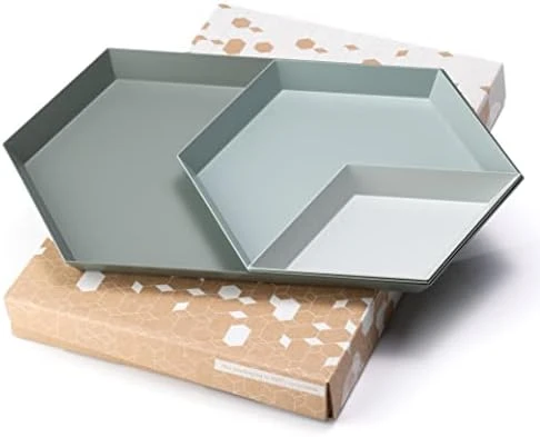 LINE+ARC ModTrays (Joshua Tree) Metal Stacking Decorative Trays For Coffee Table, Nesting, Geometric, Modern, Catchall For Vanity, Jewelry, Ottoman, Housewarming 12 LINE+ARC ModTrays (Joshua Tree) Metal Stacking Decorative Trays For Coffee Table, Nesting, Geometric, Modern, Catchall For Vanity, Jewelry, Ottoman, Housewarming - Image 12