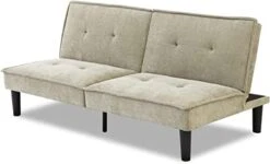 Fabric Futon Sofa Bed, Memory Foam Couch Convertible Loveseat, Sleeper Sofa Modern Futon Sets For Small Apartments, Compact Living Space, Office (Grey) -Best Furniture Store 31nl aMId L. AC